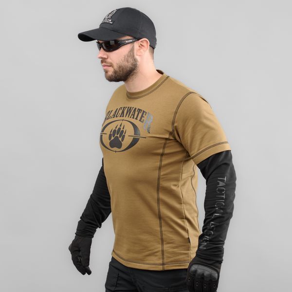 T-shirt with sleeves "BLACK WATER" KHAKI (Knitwear) 0040903XL0000000 photo