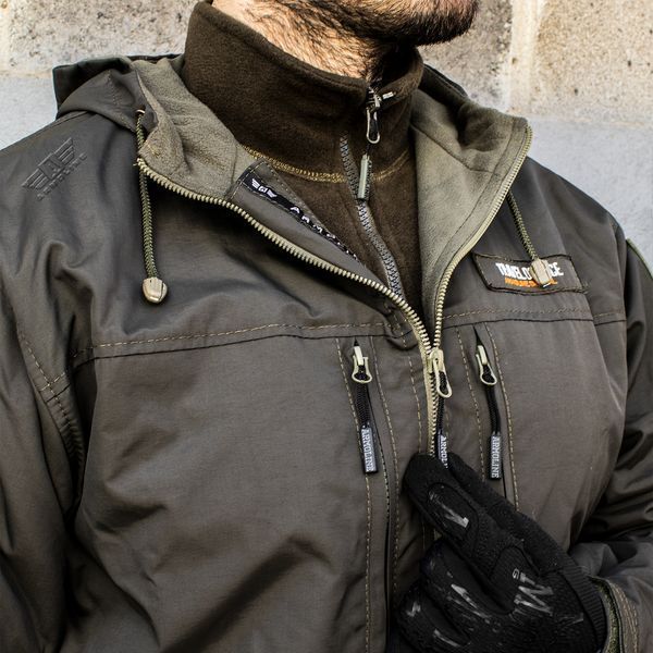 Military suit "TRAVEL DEFENCE" 3 in 1 OLIVE (Taslan + Microfleece) 0038000XL0000000 photo