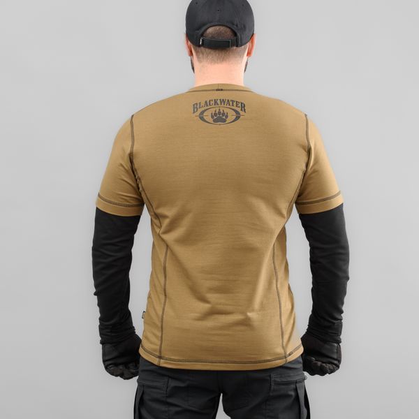 T-shirt with sleeves "BLACK WATER" KHAKI (Knitwear) 0040903XL0000000 photo
