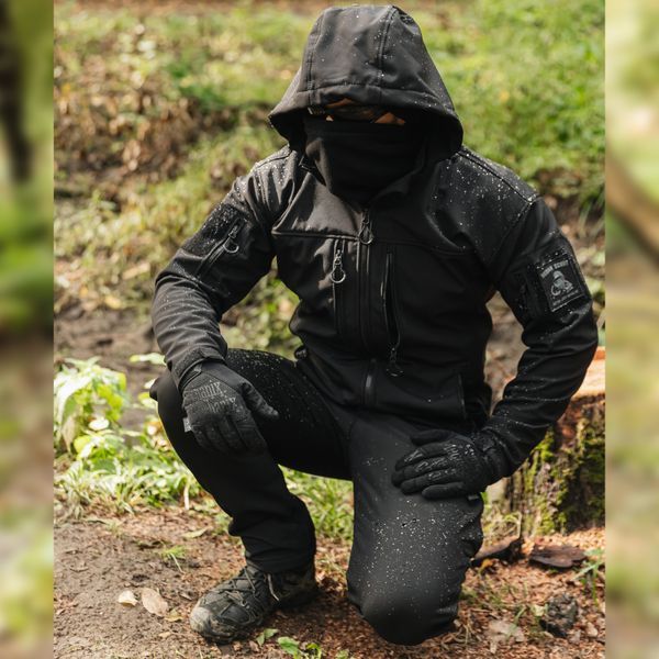 Spodnie "URBAN SCOUT" BLACK (SoftShell) 0033102XL0000000 zdjęcie