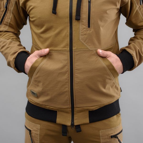 Komplet Meski Dres Sportowe Bluza Spodnie "EXTRAVEL" COYOTE (Dzianina) 00418000S0000000 zdjęcie