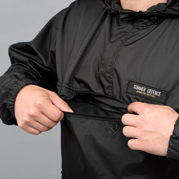 Anorak "SUMMER DEFENCE" BLACK (Płaszcz przeciwdeszczowy + Siatka) 00001000S0000000 zdjęcie