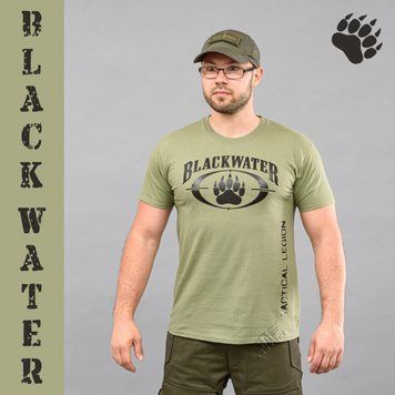 Koszulka z nadrukiem "BLACK WATER" OLIVE (Bawełna) 00269000M0000000 zdjęcie
