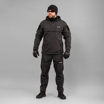 Komplet "TRAVEL DEFENCE" ANORAK BLACK 2 w 1 (Taslan + Mikropolar) 0035502XL0000000 zdjęcie