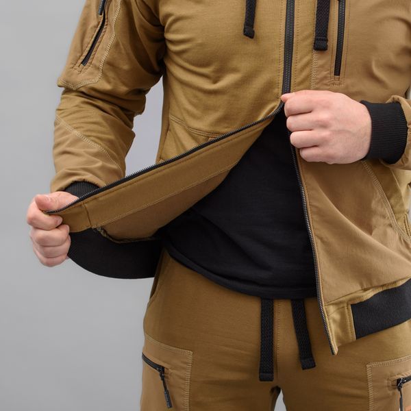 Komplet Meski Dres Sportowe Bluza Spodnie "EXTRAVEL" COYOTE (Dzianina) 00418000L0000000 zdjęcie
