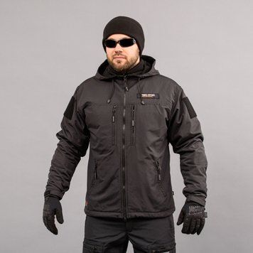 Kurtka wiatr&oacute;wka "TRAVEL DEFENCE" BLACK (Taslan + Mikropolar) 00044000S0000000 zdjęcie
