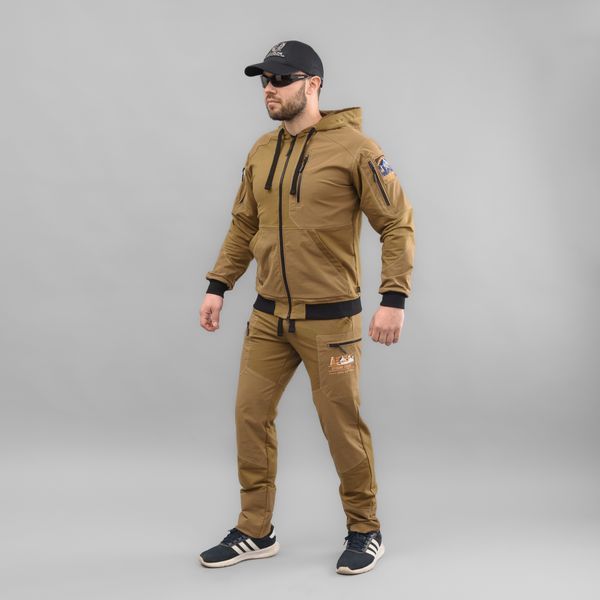 Komplet Meski Dres Sportowe Bluza Spodnie "EXTRAVEL" COYOTE (Dzianina) 0041800XL0000000 zdjęcie