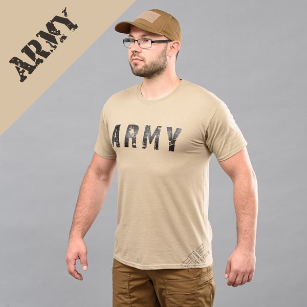 T-shirt "ARMY" KHAKI (Cotton) 0026402XL0000000 photo