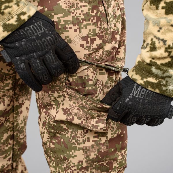 Spodnie "TRAVEL DEFENCE" PREDATOR PIXEL z paskiem (Taslan + Mikropolar) 0032503XL0000000 zdjęcie
