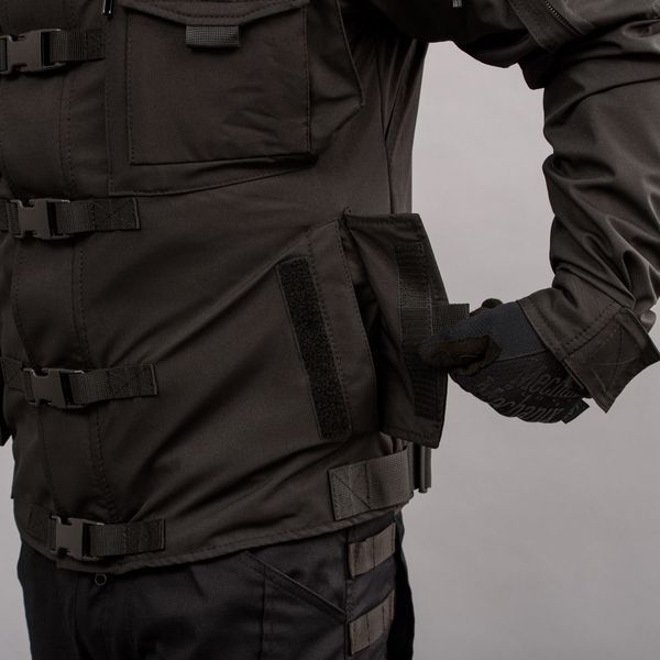 Tactical jacket "SHTORM" BLACK (Membrane + Fleece) 0009600XL0000000 photo