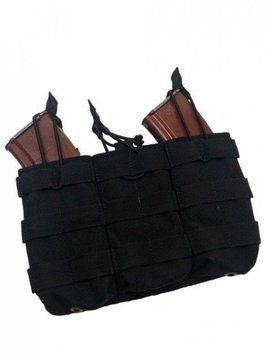 Potr&oacute;jna taktyczna ładownica na magazynki AK3 "GRAD" BLACK (Cordura) 0016000000000000 zdjęcie