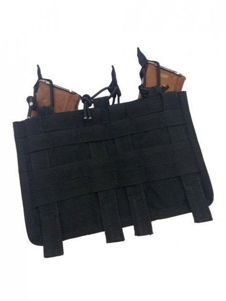 Potr&oacute;jna taktyczna ładownica na magazynki AK3 "GRAD" BLACK (Cordura) 0016000000000000 zdjęcie