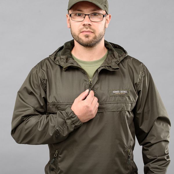 Anorak "SUMMER DEFENCE" DARK OLIVE (Płaszcz przeciwdeszczowy + Siatka) 00003000S0000000 zdjęcie