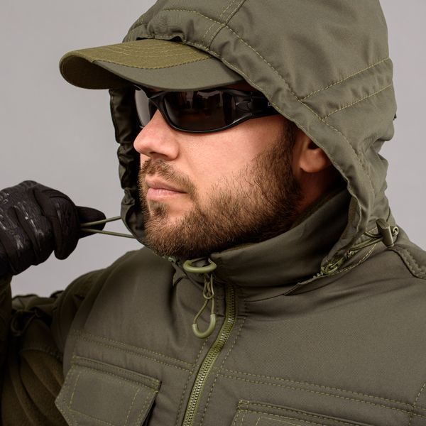 Insulated vest with hood "ANTITERROR II" OLIVE (Membrane + Sintepon) 0005302XL0000000 photo