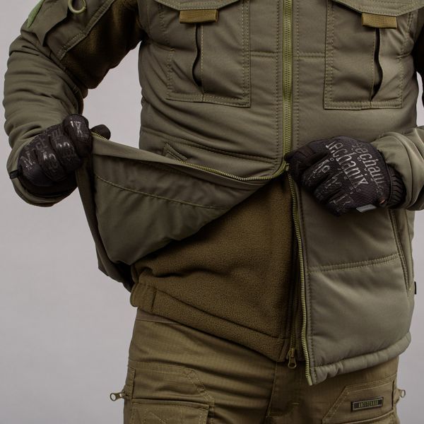 Insulated vest with hood "ANTITERROR II" OLIVE (Membrane + Sintepon) 0005302XL0000000 photo