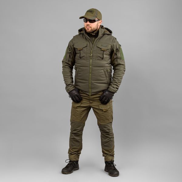 Insulated vest with hood "ANTITERROR II" OLIVE (Membrane + Sintepon) 0005303XL0000000 photo