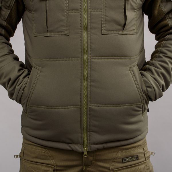 Insulated vest with hood "ANTITERROR II" OLIVE (Membrane + Sintepon) 0005303XL0000000 photo