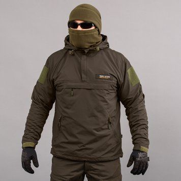 Anorak "TRAVEL DEFENCE" DARK OLIVE (Taslan + mikropolar) 00006000S0000000 zdjęcie