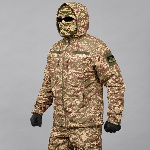 Ветровка "TRAVEL DEFENCE" ХИЩНИК ПИКСЕЛЬ (Таслан + Микрофлис) 00049000L0000000 фото