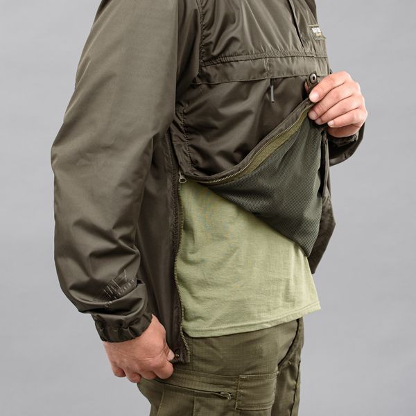 Anorak "SUMMER DEFENCE" DARK OLIVE (Raincoat fabric + Mesh) 0000302XL0000000 photo