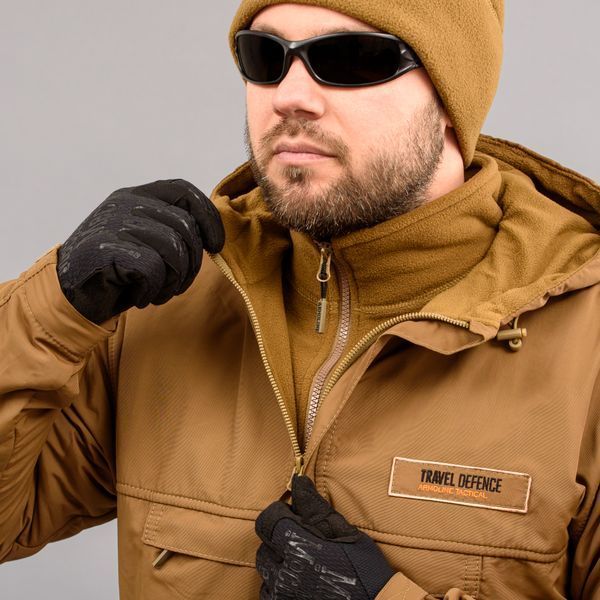 Komplet "TRAVEL DEFENCE" ANORAK COYOTE 2 w 1 (Taslan + Mikropolar) 00356000S0000000 zdjęcie