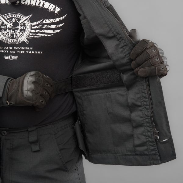 Komplet mundurowy polowy "CRUSADER" BLACK (Rip-Stop) 0007300XLLONG000 zdjęcie