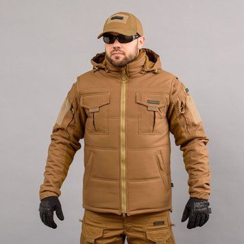 Kamizelka ocieplana z kapturem "ANTITERROR II" COYOTE (Membrana + Syntetyk) 00052000S0000000 zdjęcie