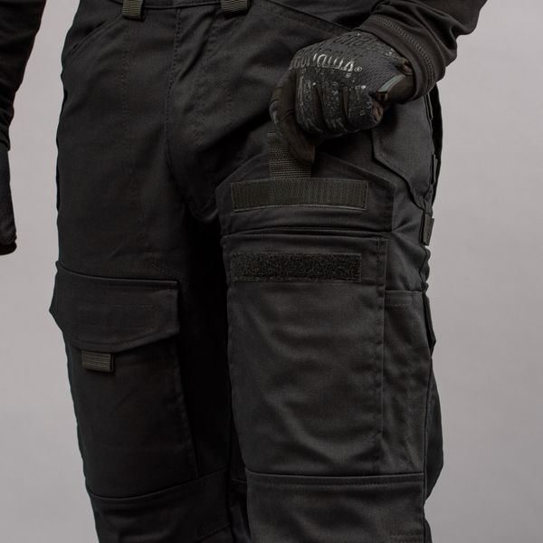 Spodnie taktyczne "SHTORM" BLACK (Pł&oacute;cienne) 00343000MREGULAR zdjęcie