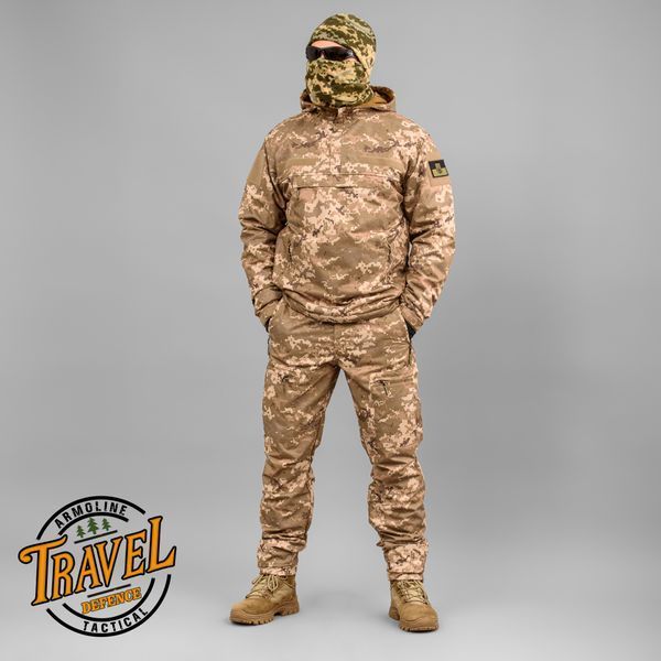 Spodnie "TRAVEL DEFENCE" UKRPIXEL MM14 z paskiem (Taslan + Mikropolar) 0032602XL0000000 zdjęcie