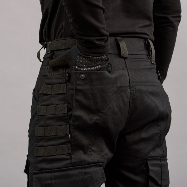 Spodnie taktyczne "SHTORM" BLACK (Pł&oacute;cienne) 00343000LREGULAR zdjęcie