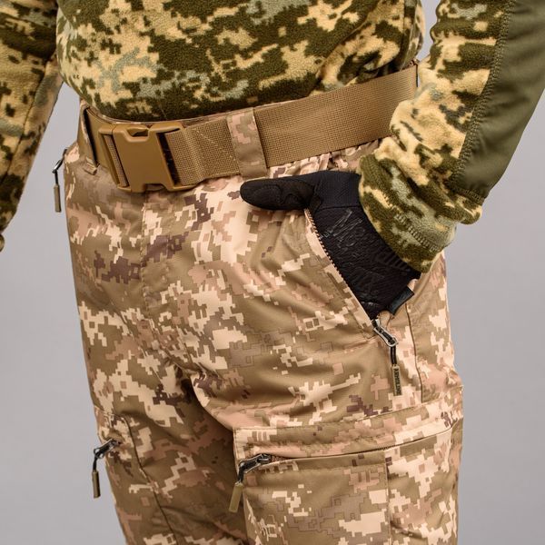 Spodnie "TRAVEL DEFENCE" UKRPIXEL MM14 z paskiem (Taslan + Mikropolar) 0032603XL0000000 zdjęcie