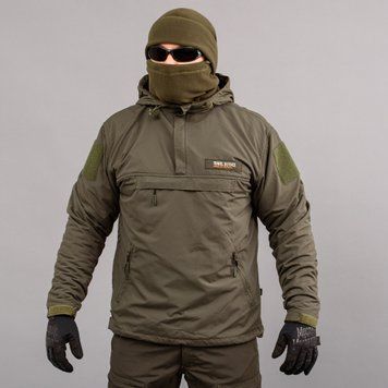 Anorak "TRAVEL DEFENCE" OLIVE (Taslan + Mikropolar) 00008000M0000000 zdjęcie