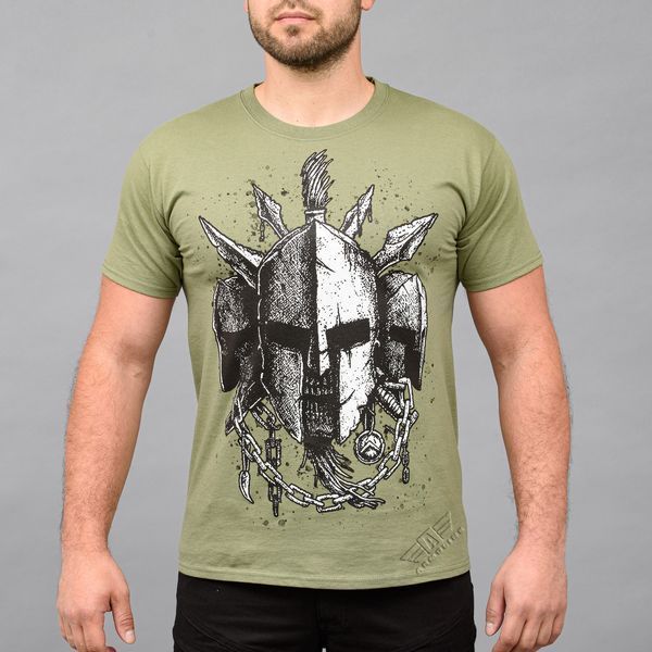 T-shirt "SPARTANS" OLIVE (Cotton) 0026203XL0000000 photo