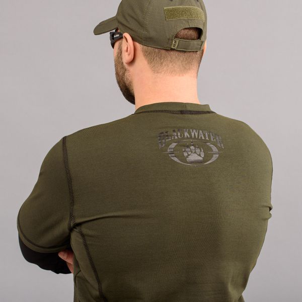 T-shirt with sleeves "BLACK WATER" OLIVE (Knitwear) 0028403XL0000000 photo