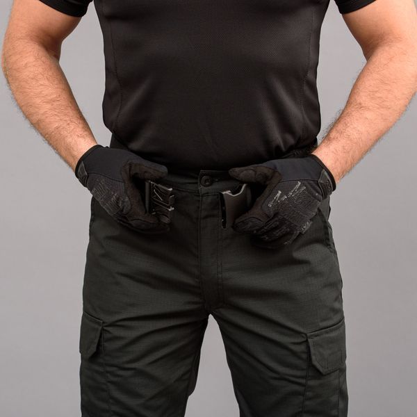 Spodnie taktyczne "POLICE" BLACK z paskiem 5cm (Rip-Stop) 0031302XL0000000 zdjęcie