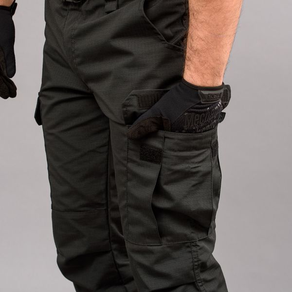 Spodnie taktyczne "POLICE" BLACK z paskiem 5cm (Rip-Stop) 0031302XL0000000 zdjęcie
