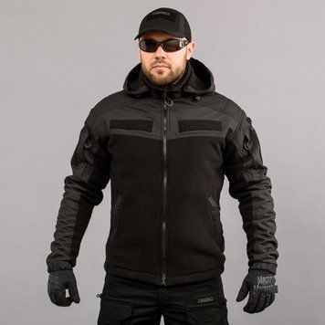 Bluza z kapturem "ANTITERROR II" BLACK (Polar + Membrana) 00250000S0000000 zdjęcie