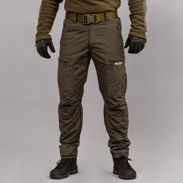 Spodnie "TRAVEL DEFENCE" DARK OLIVE z paskiem (Taslan + Mikropolar) 00321000L0000000 zdjęcie