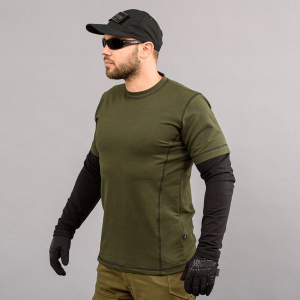 T-shirt with sleeves "OLIVE" (Knitwear) 00405000S0000000 photo