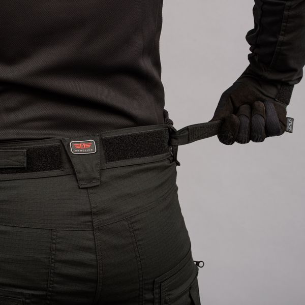 Spodnie taktyczne "ANTITERROR II" BLACK (Rip-Stop Stretch + Membrana) 00337000SREGULAR zdjęcie
