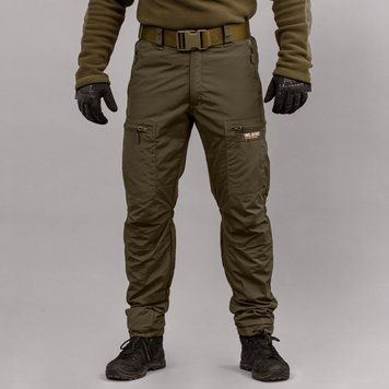 Spodnie "TRAVEL DEFENCE" OLIVE z paskiem (Taslan + Mikropolar) 00324000L0000000 zdjęcie