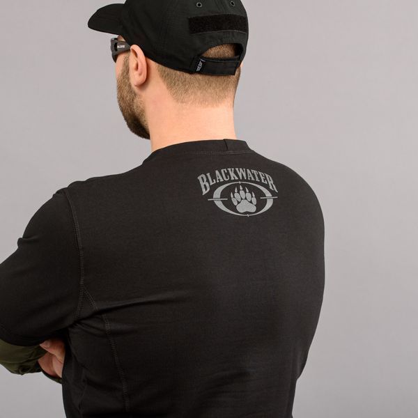 T-shirt with sleeves "BLACK WATER" BLACK & OLIVE (Knitwear) 0028502XL0000000 photo