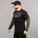 T-shirt with sleeves "BLACK WATER" BLACK & OLIVE (Knitwear) 0028502XL0000000 photo 2